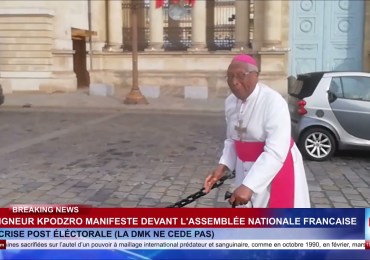 Après sommet de Montpellier : Mgr Kpodzro du Togo marche sur le parlement français pour exiger la fin de la dynastie Gnassingbe